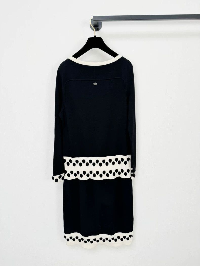 Chanel Chanel Black and White Polka Dot Dress -2505 Size M / US 6-8 / IT 42-44 - 5 Thumbnail