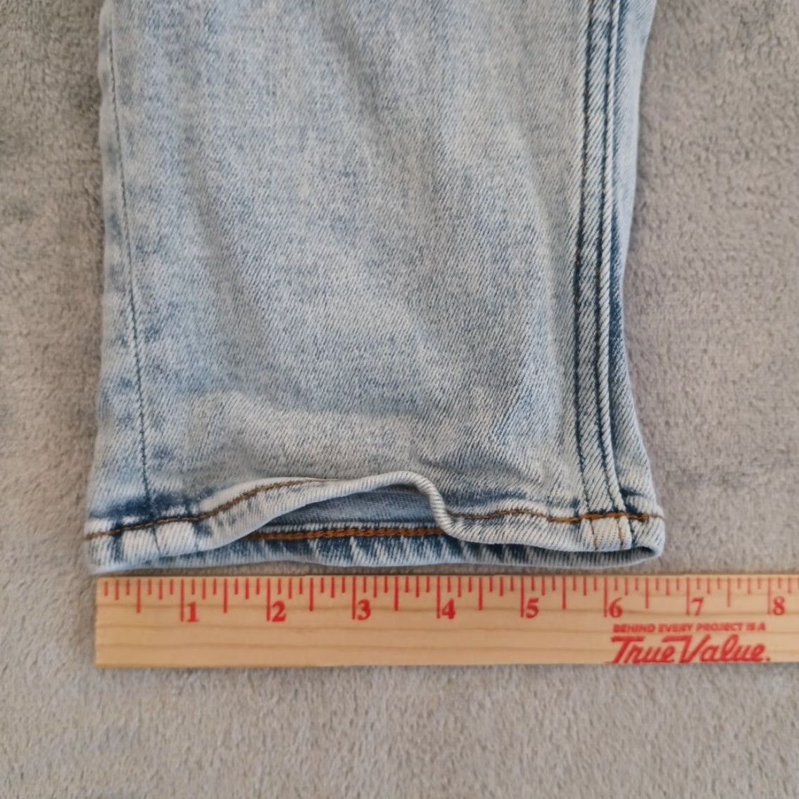 Vintage VIGOSS Thompson Tomboy Jeans Womens Size 32 Blue Light Wash Denim 33x28 Skinny Size 24" / US 00 / IT 34 - 7 Thumbnail