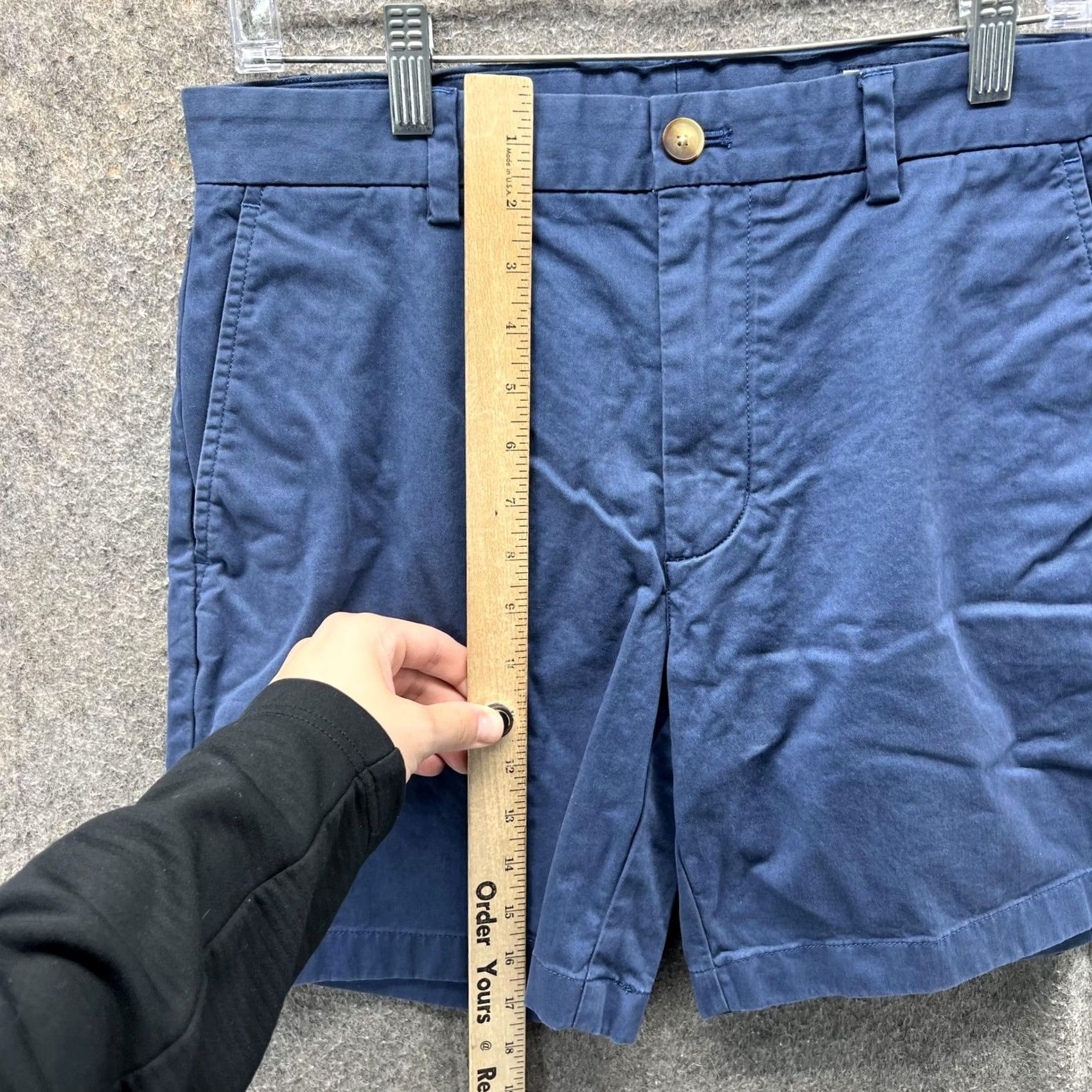 Vineyard Vines Vineyard Vines Shorts Mens 30 Blue Chino Stretch Flat Front Casual Summer Mens Regular Stretch Cotton Spandex Size US 30 / EU 46 - 6 Thumbnail