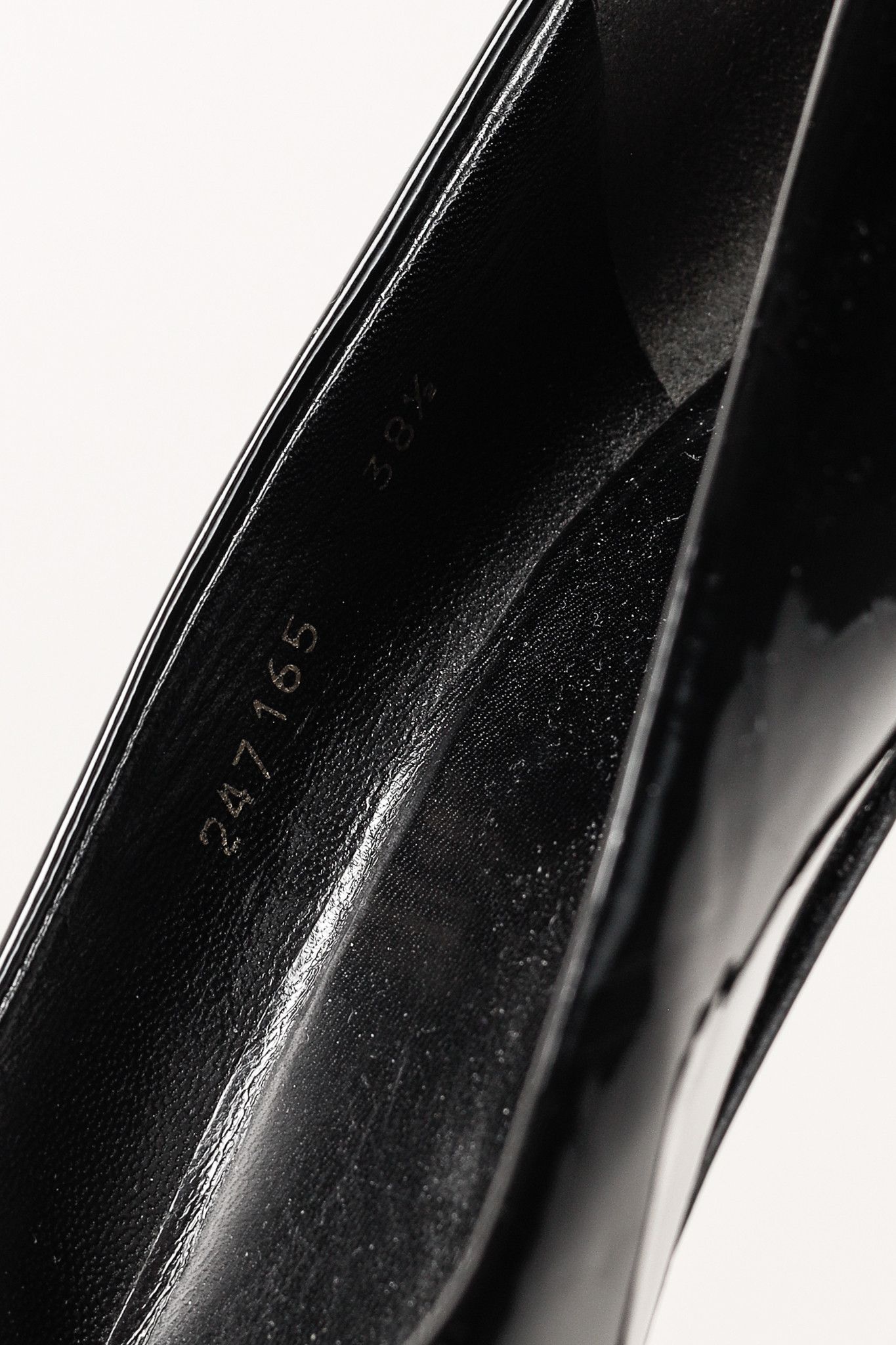 Gucci Gucci Nero Vernice Crystal Square-Toe Platform Pumps Size US 8 / IT 38 - 10 Thumbnail