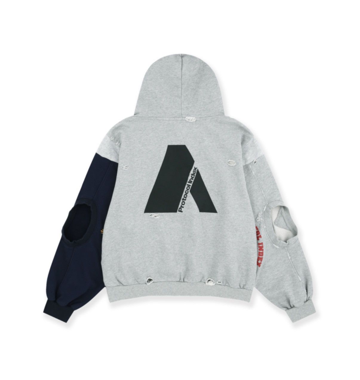 現Protocol G/R 　PROJECT 00 Layer Protocol stk GR PROJECT HOODIE ZIP RECONSTRUCTED Index トップス