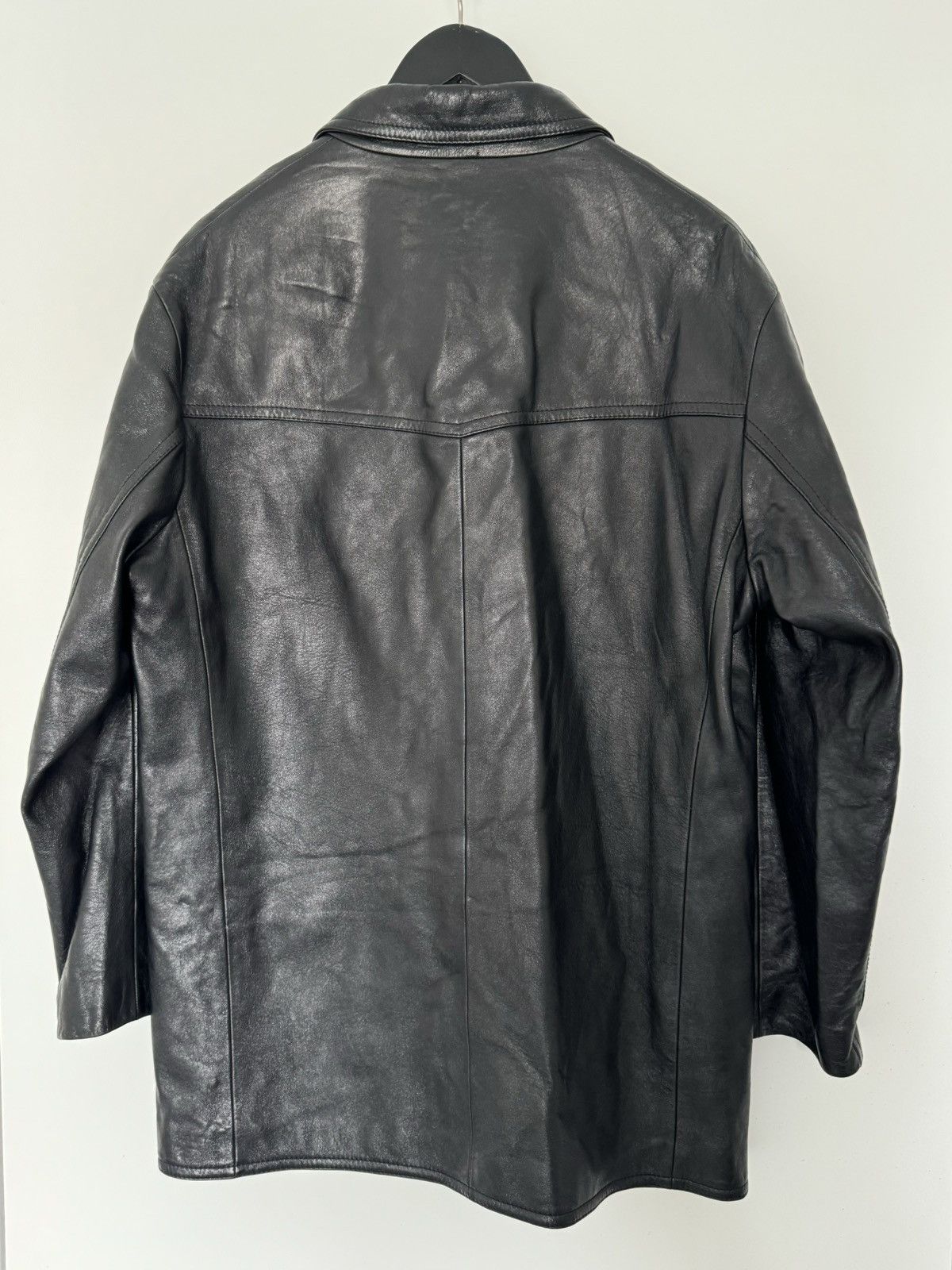 Celine Celine Leather Blazer Jacket Size US M / EU 48-50 / 2 - 2 Thumbnail