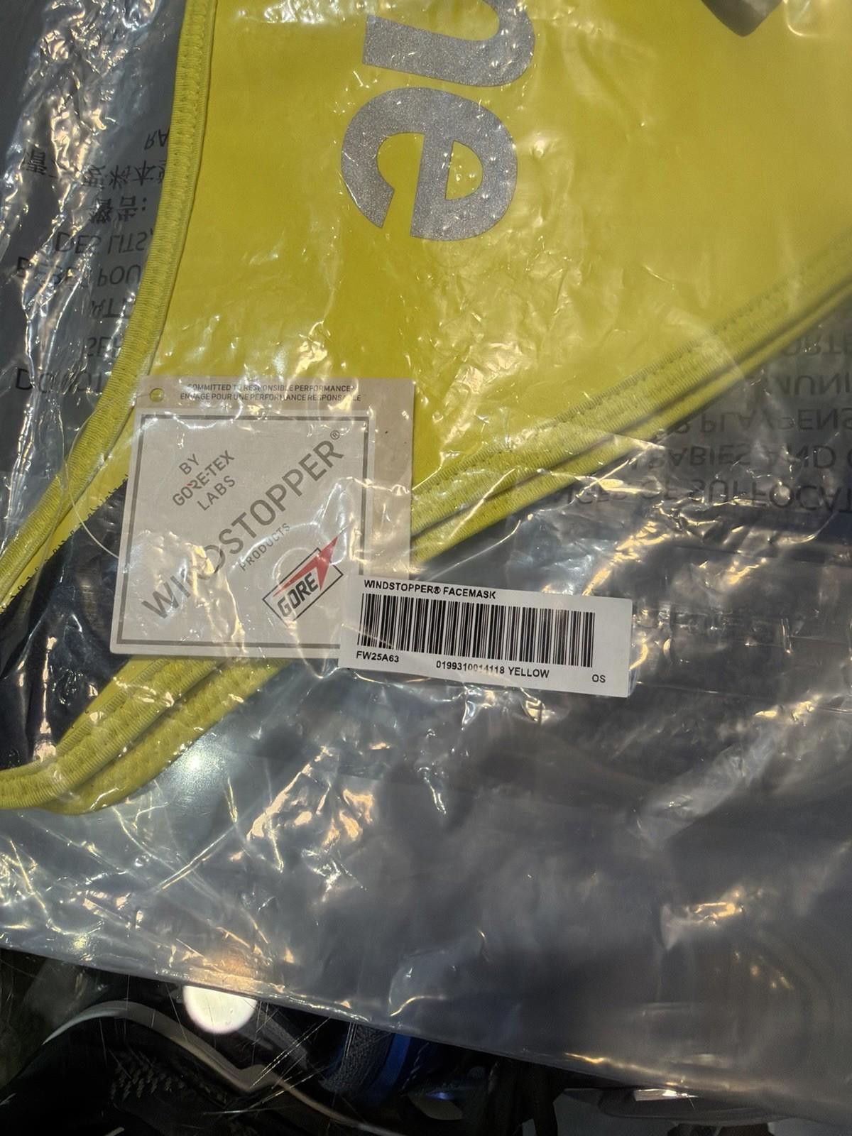 Other Supreme Windstopper Face Mask FW 25 Yellow (One Size) Size ONE SIZE - 6 Thumbnail