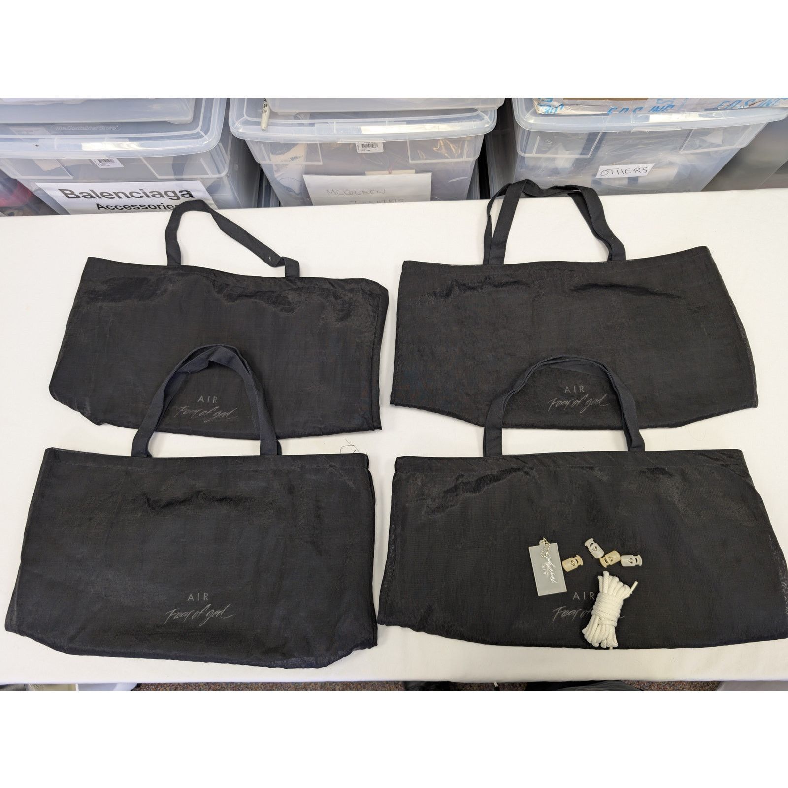 Fear of God o1rshd1 Q:4 / Large Tote Bag in Black Size ONE SIZE - 1 Thumbnail