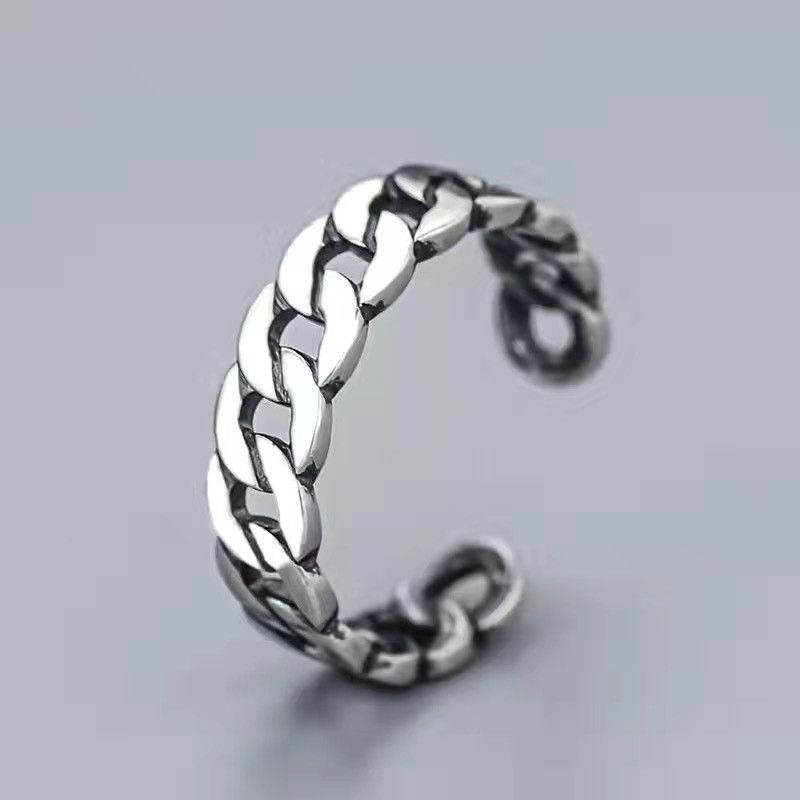 Jewelry New Trend Jewelry Rings Open Size Chrome Ring (Size 7-13) Size ONE SIZE - 4 Thumbnail