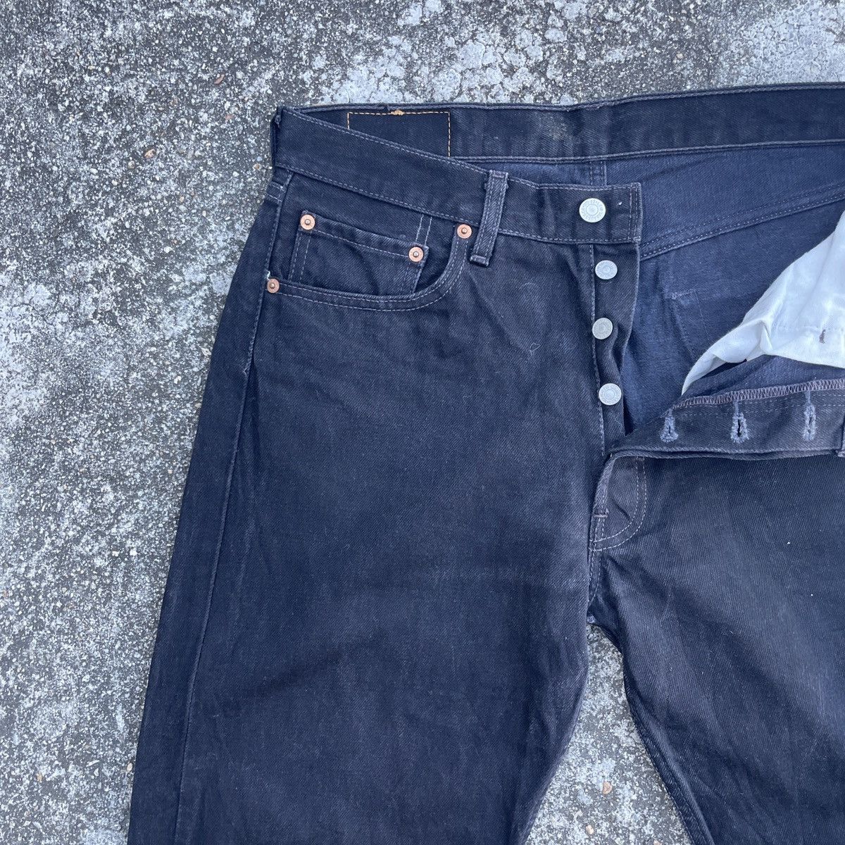 Levi's Vintage Levis 501 Distressed Denim Size US 33 - 3 Thumbnail