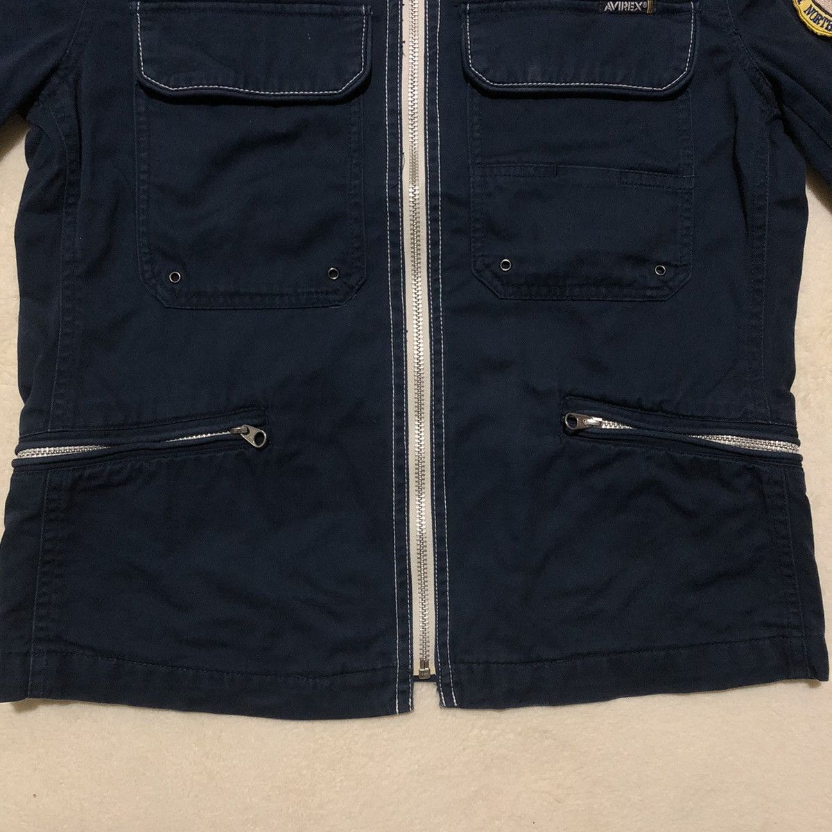 Avirex × Japanese Brand DISTRESSED Avirex Varsity Multi-pocket Light Jacket Size US S / EU 44-46 / 1 - 3 Thumbnail
