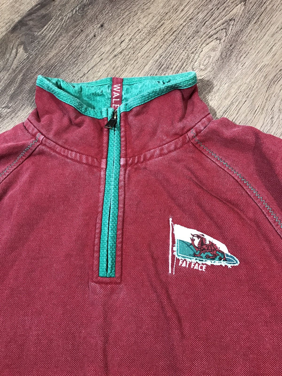 Vintage Vintage 90s Fat Face 1/4 Zip Pullover Size US L / EU 52-54 / 3 - 5 Thumbnail