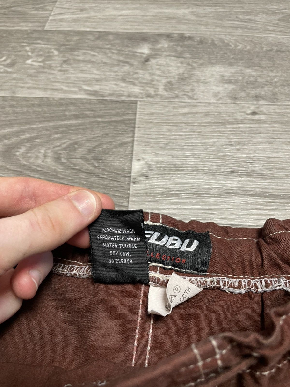 Fubu Vintage FUBU Brown Carpenter Pants Rap 90s Size US 35 - 13 Thumbnail
