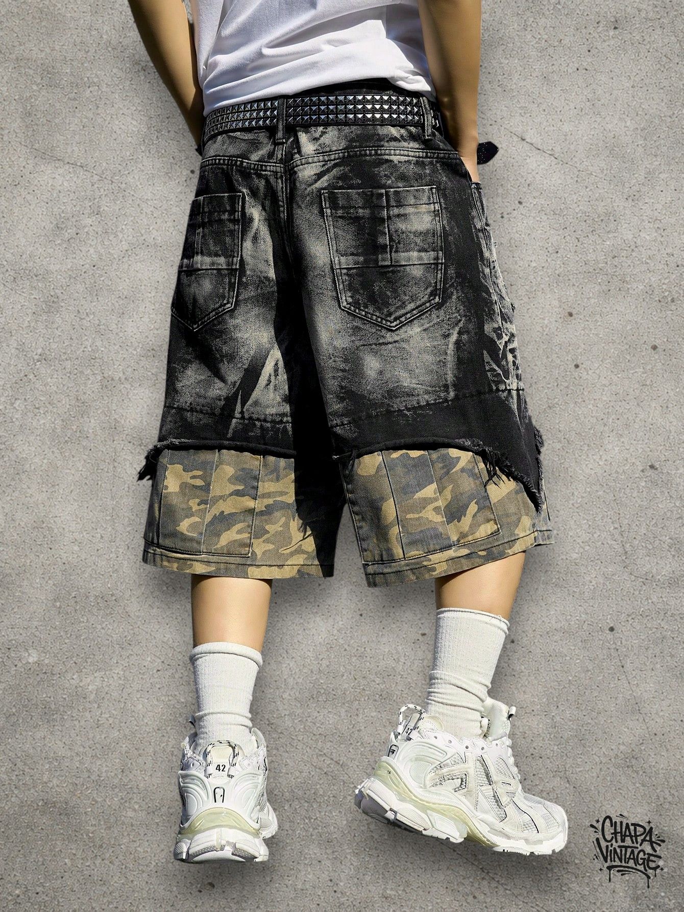 Japanese Brand Camo distressed shorts Size US 32 / EU 48 - 4 Thumbnail