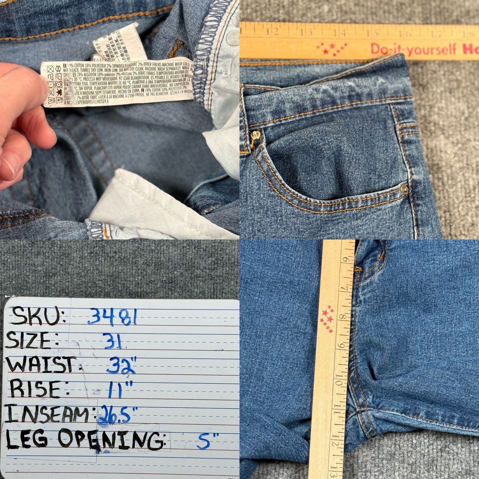 Forever 21 FOREVER 21 Jeans Blue Wash High Rise Straight Leg 31 Inseam 26.5 in 5-Pocket Denim Pants Women XS-XL? Size 24" / US 00 / IT 34 - 8 Thumbnail