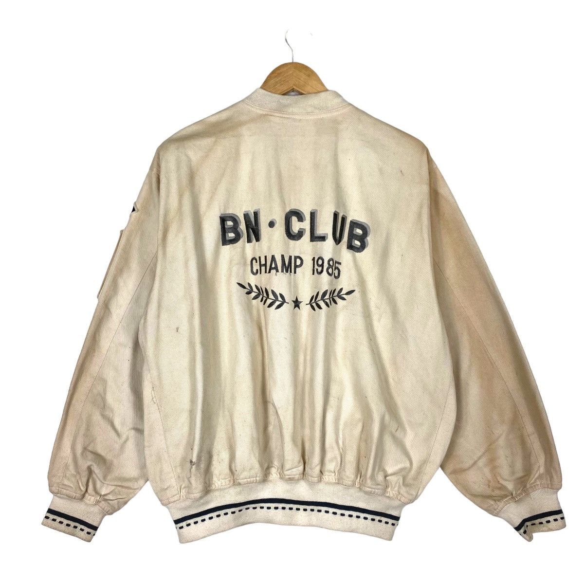 Japanese Brand Vintage Bottle Neck Sports Club Bomber Jacket Size US L / EU 52-54 / 3 - 10 Thumbnail