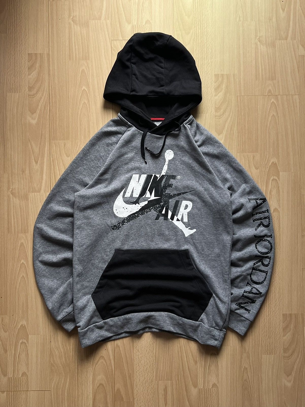 Jordan Brand Grey Jordan Big Logo Hoodie Size US M / EU 48-50 / 2 - 1 Thumbnail