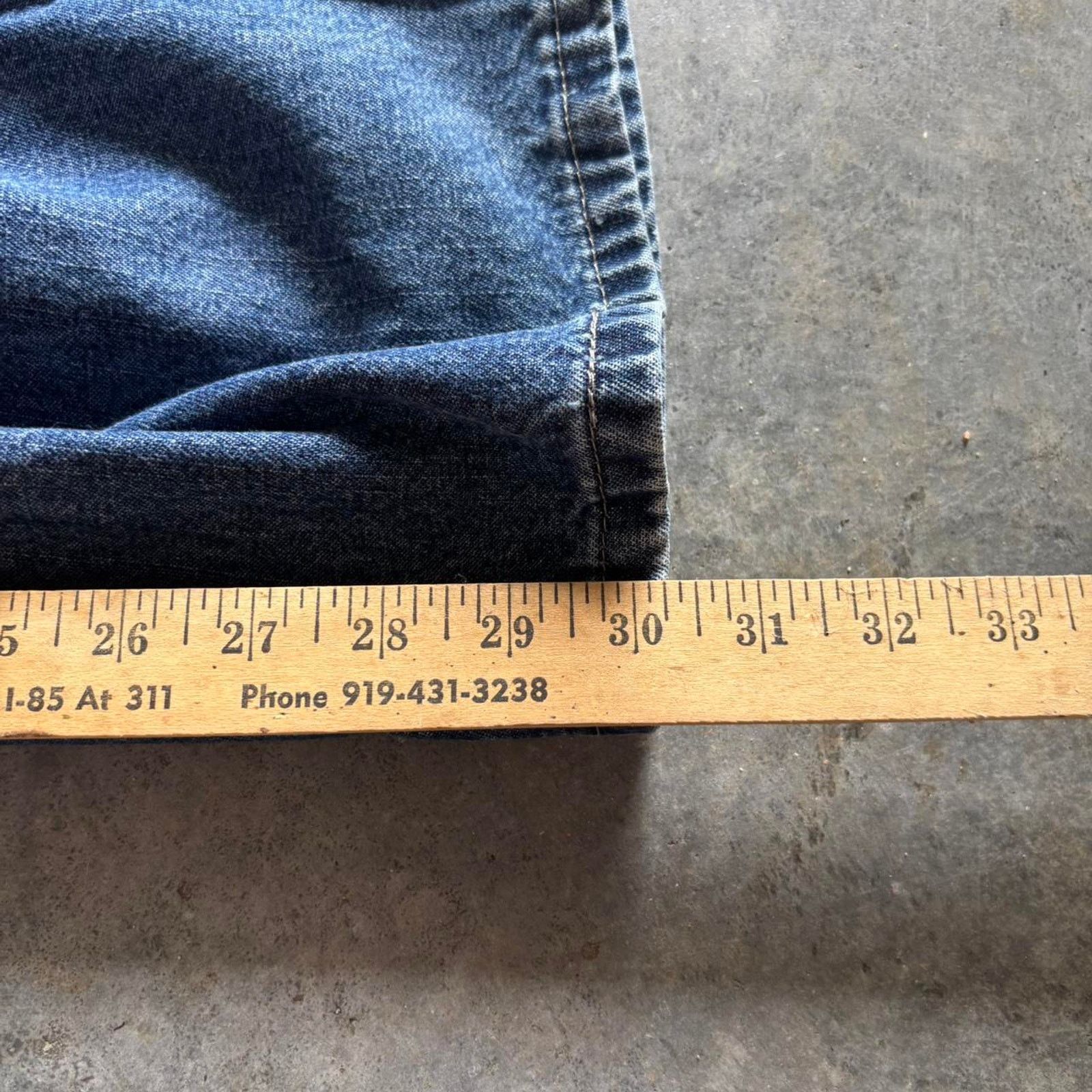 Japanese Brand × Vintage × Wrangler Vintage 90s Baggy Carpenter Jeans Skater workwear utility Size US 36 / EU 52 - 5 Thumbnail