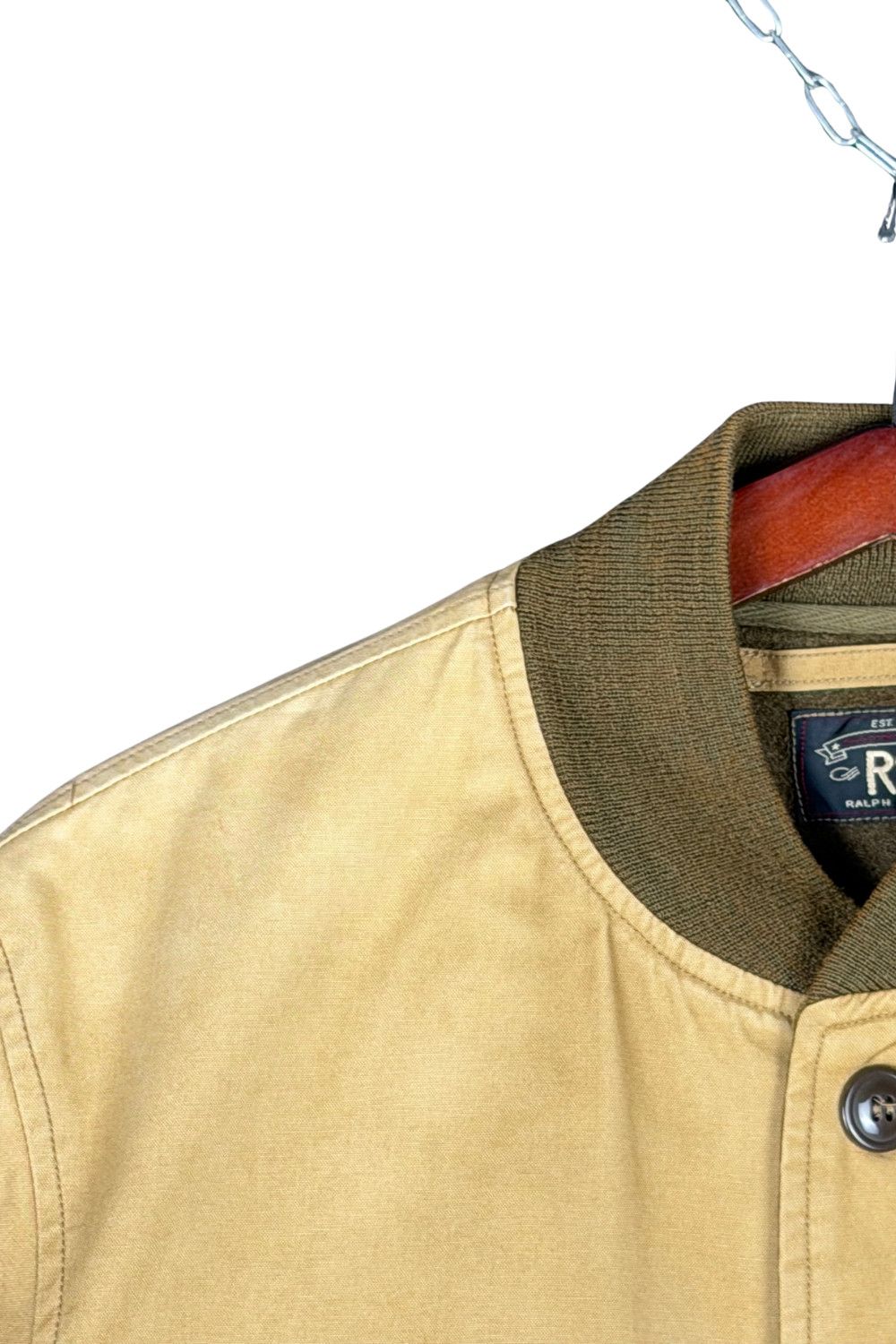 RRL Ralph Lauren RRL Wool Lined Canvas Work Jacket Khaki (00s Era) Size US M / EU 48-50 / 2 - 7 Thumbnail