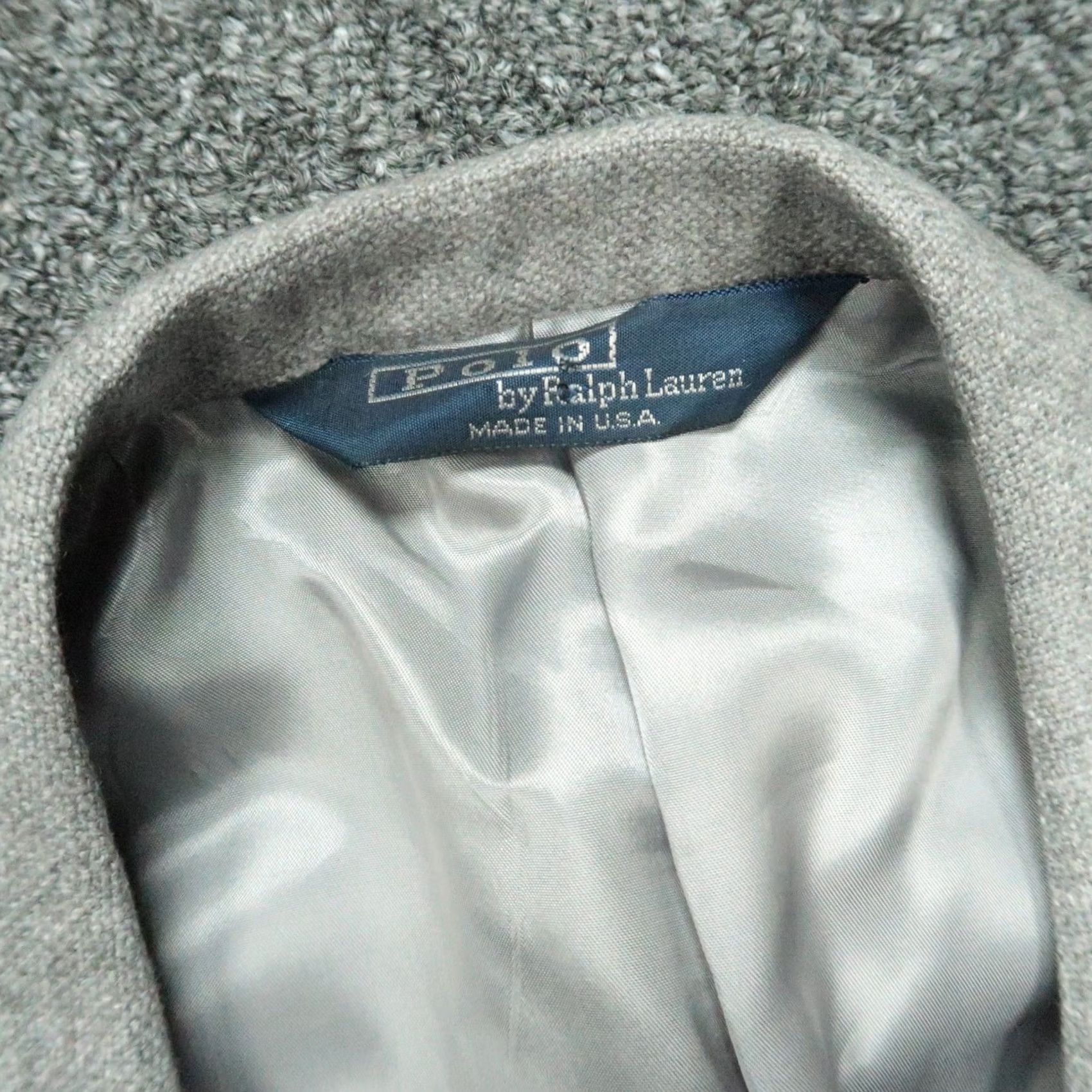 Polo Ralph Lauren VINTAGE Polo Ralph Lauren Blazer Mens 41R Gray Cashmere Sport Coat Jacket VTG Size US L / EU 52-54 / 3 - 3 Thumbnail