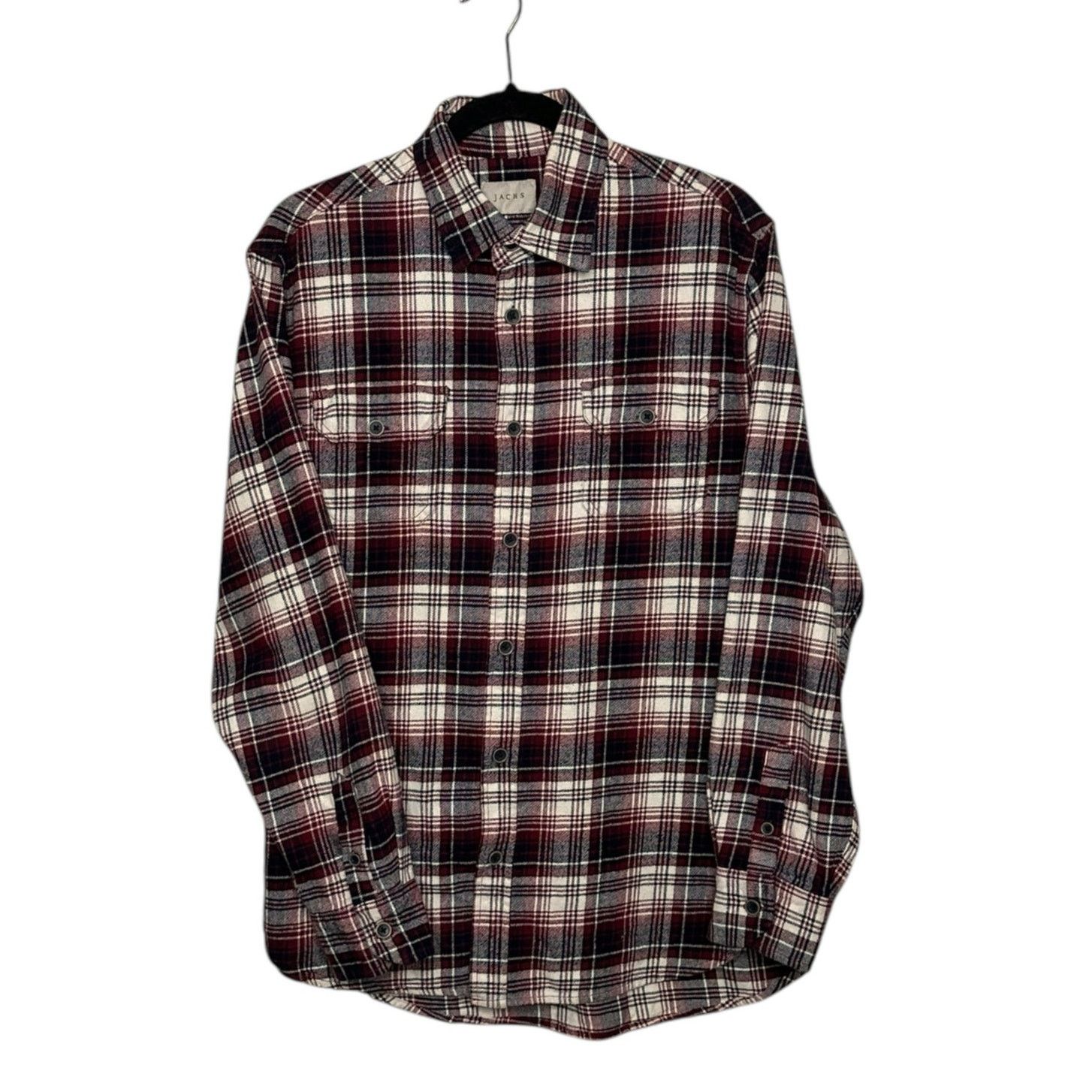 JACHS NY Jachs red plaid long sleeves casual flannel shirt size M Size US M / EU 48-50 / 2 - 1 Thumbnail