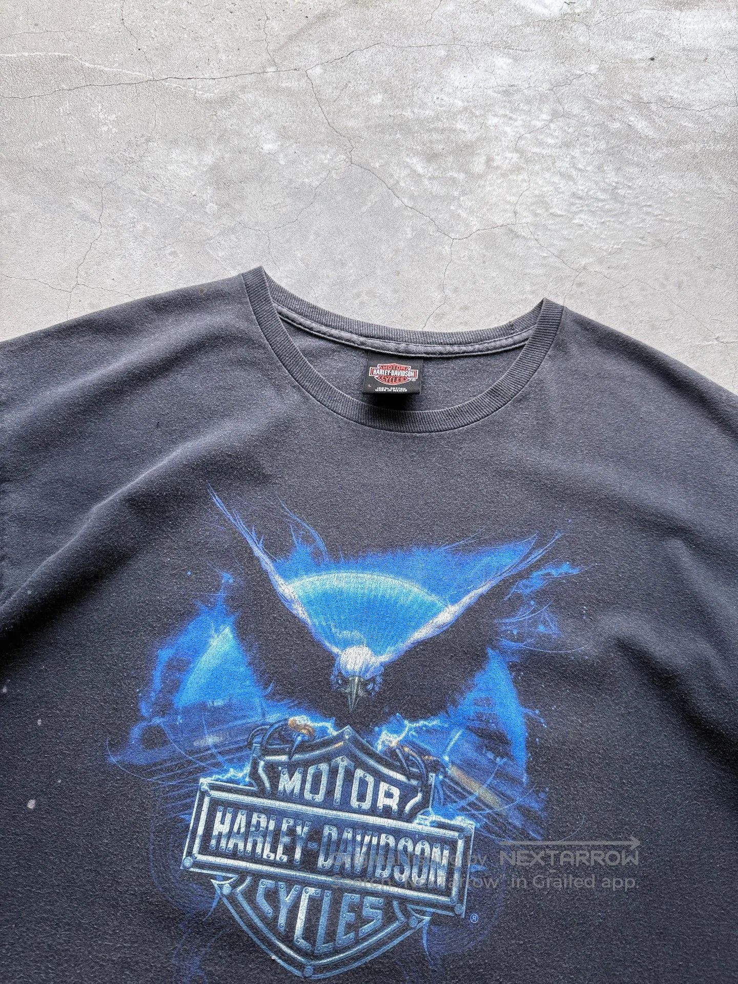Vintage Vintage 00s Harley Davidson Chopper Tee. Size US L / EU 52-54 / 3 - 3 Thumbnail