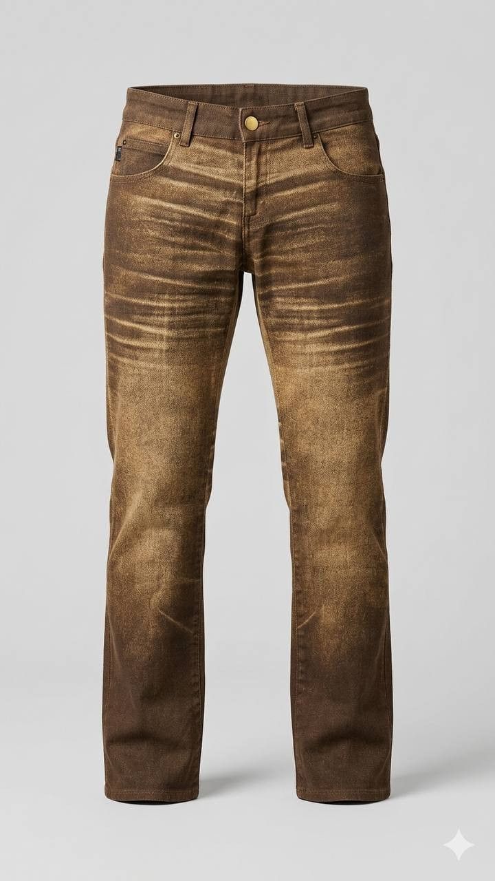 Just Cavalli Just Cavalli Women's Vintage Beige Sand Pants Size 24 Y2K Size 24" / US 00 / IT 34 - 2 Thumbnail