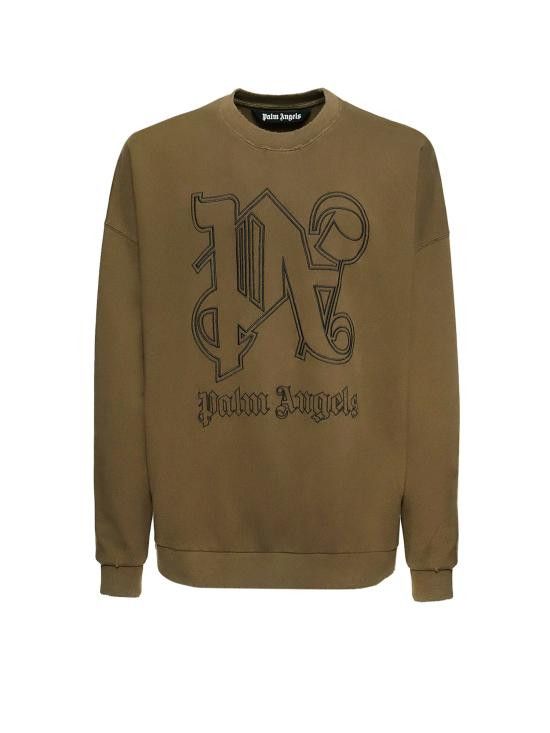 Palm Angels PALM ANGELS Men Hoodies PMBA074E23FLE001 6010 Brown Size US XL / EU 56 / 4 - 1 Thumbnail