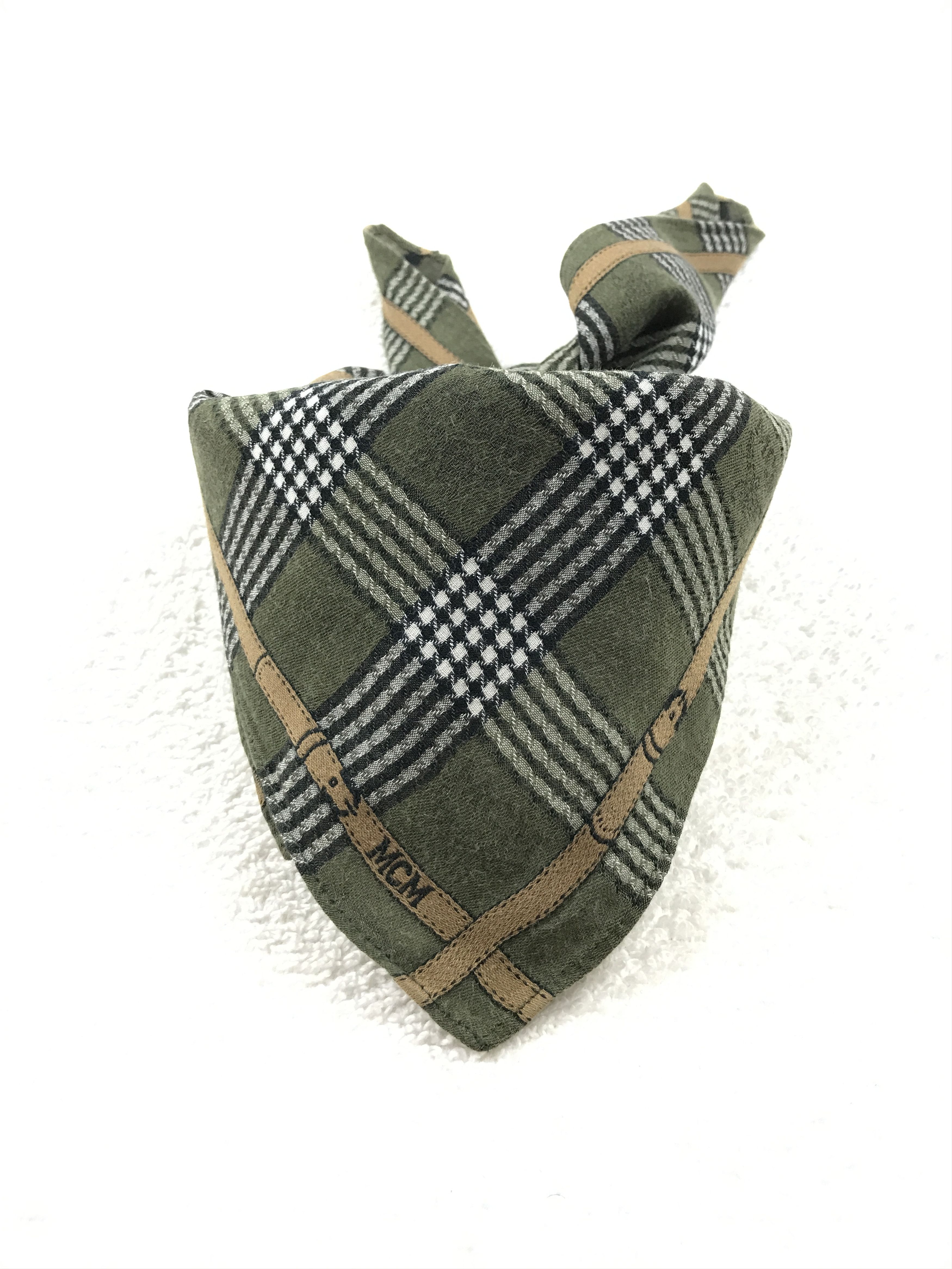 Designer × MCM × Vintage Vintage MCM Embroidery Bandana Neckerchief Handkerchief Size ONE SIZE - 3 Thumbnail