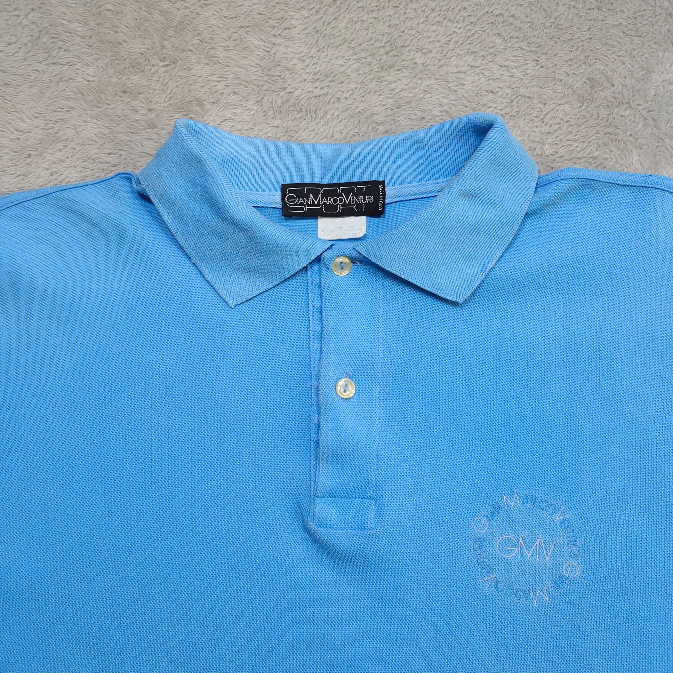 GianMarco Venturi Vintage 90s Gian Marco Venturi Polo Shirt Size US L / EU 52-54 / 3 - 3 Thumbnail
