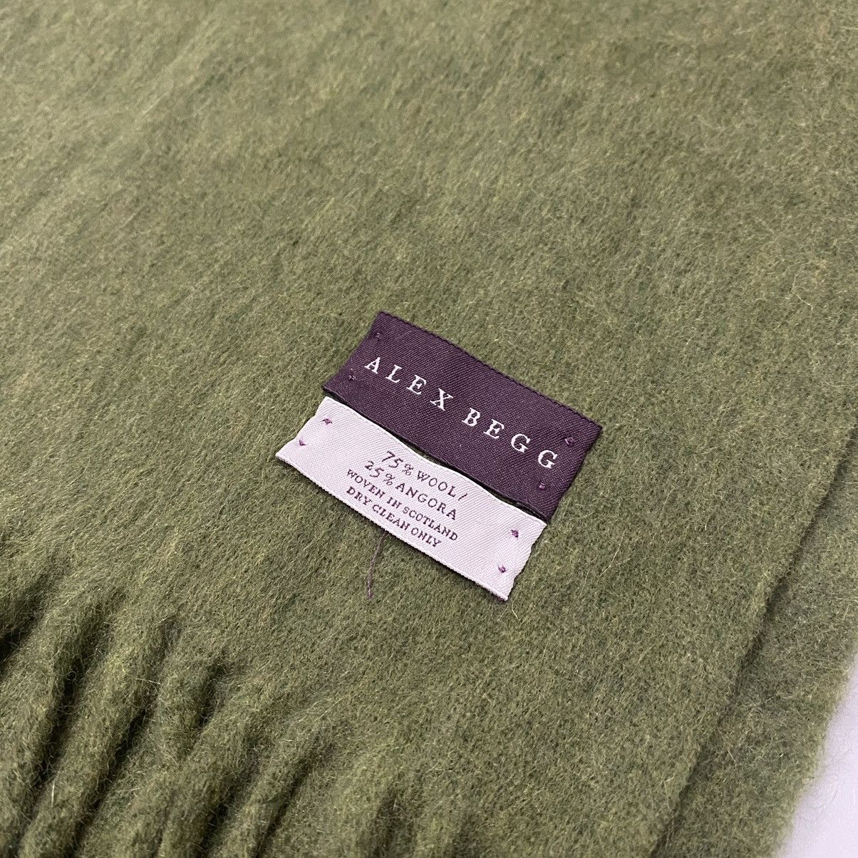 Other Alex Begg Made in Scotland 80% Wool Scarf Unisex Size ONE SIZE - 5 Thumbnail