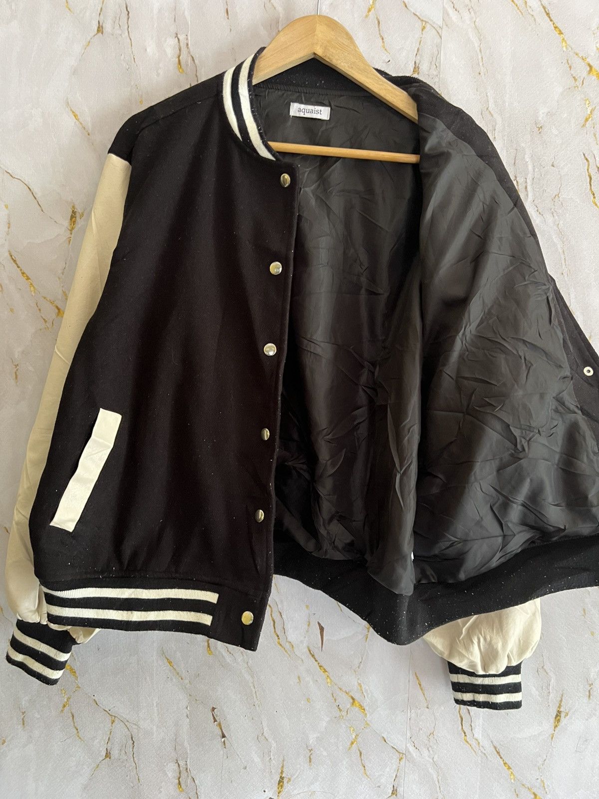 Japanese Brand 💀 AQUAIST VARSITY – STREET WAR JACKET 💀 Size US L / EU 52-54 / 3 - 3 Thumbnail