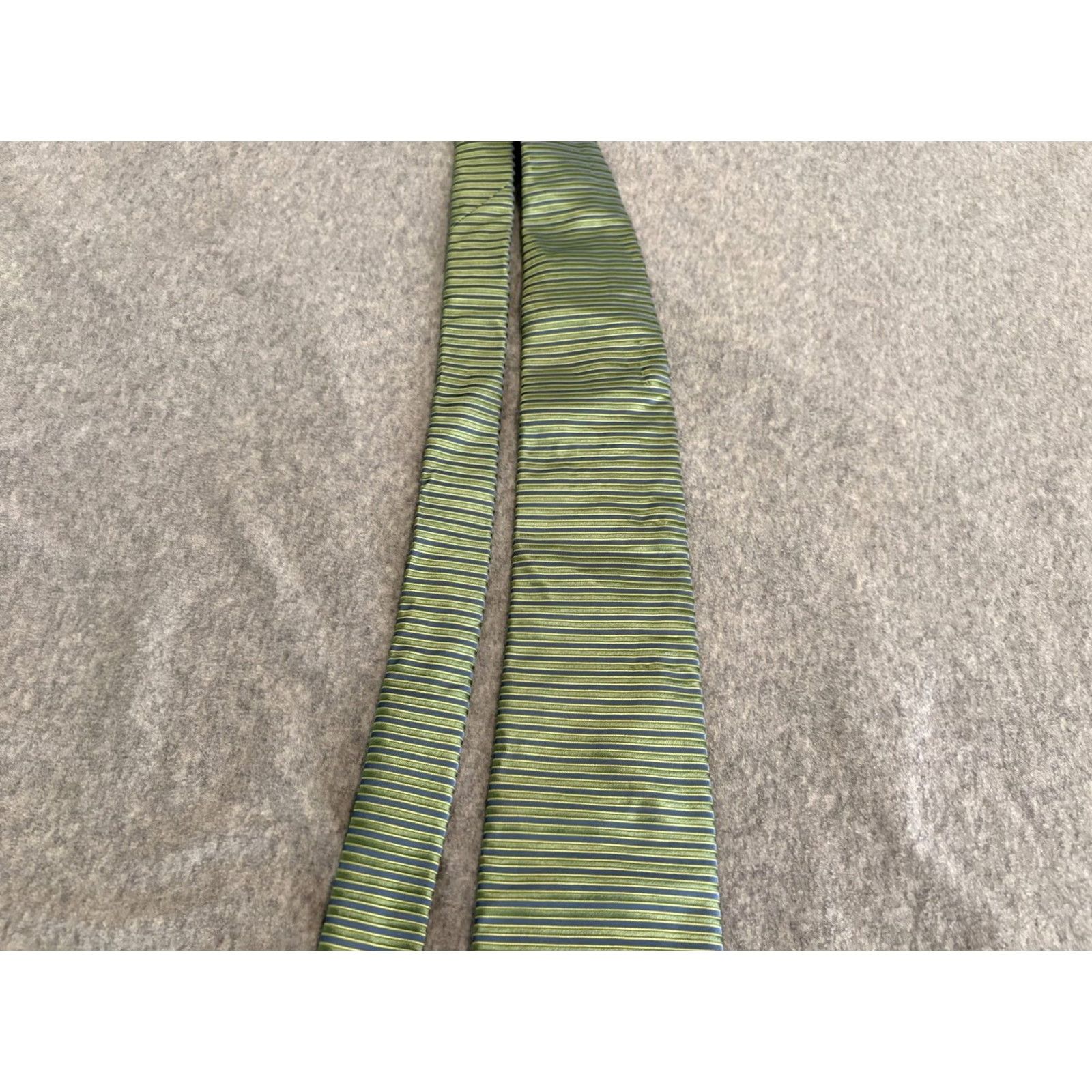 Robert Talbott Robert Talbott Chelsea Silk Tie Green Striped Men Tie 57-60in Silk Classic Length Mens Size ONE SIZE - 6 Thumbnail