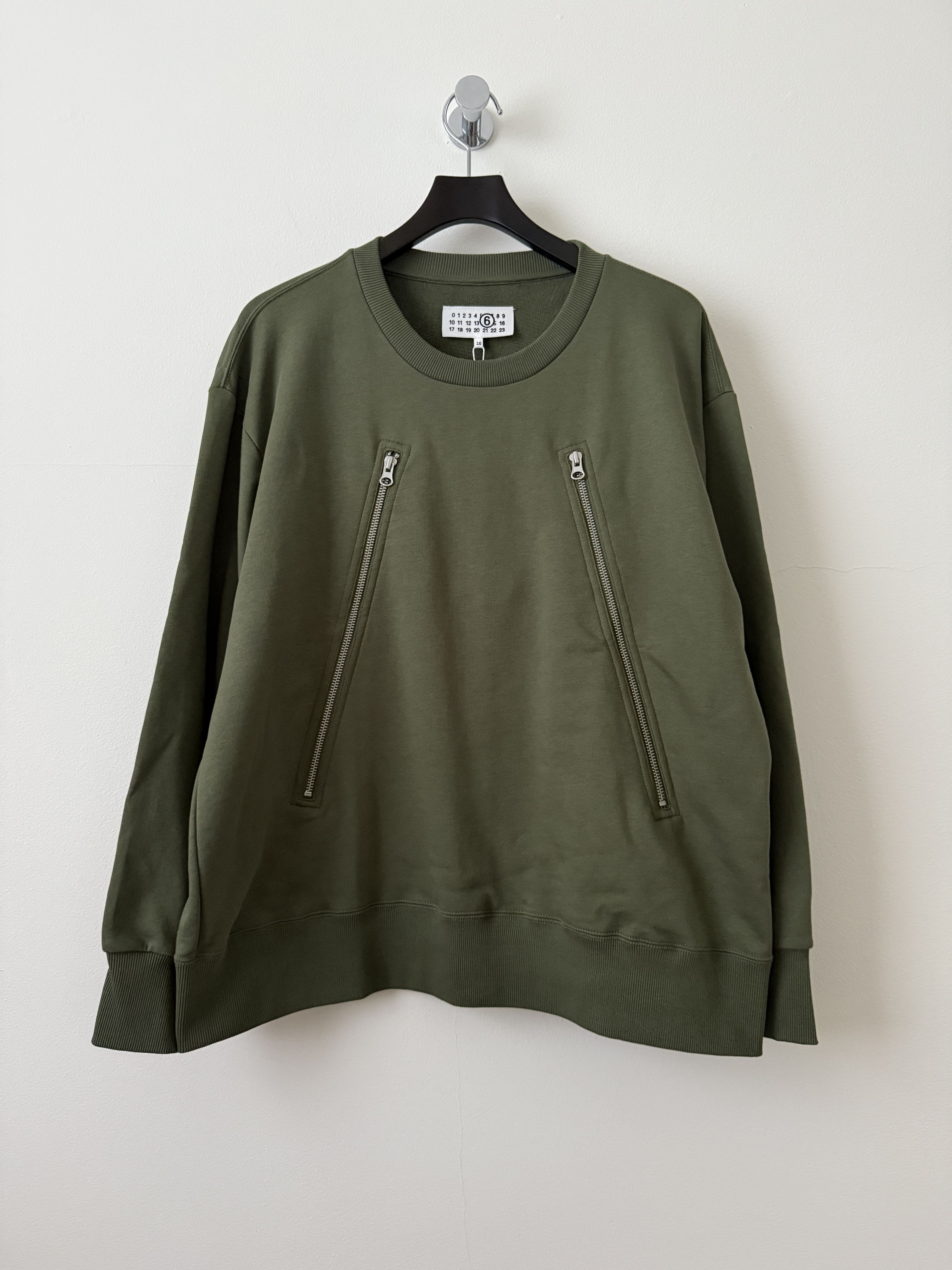 Maison Margiela MM6 5 Zip Crewneck Size US M / EU 48-50 / 2 - 2 Thumbnail