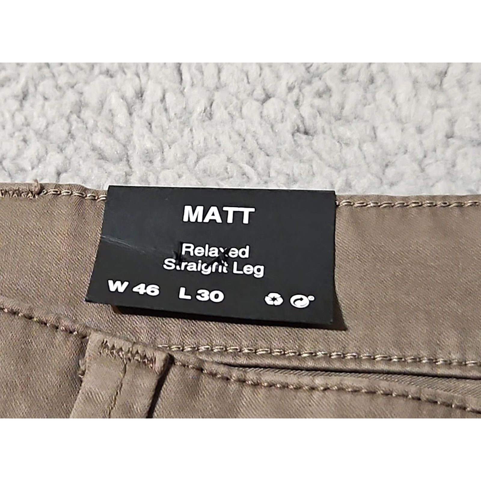 Vintage Mavi Matt Jeans Men 46x30 Olive Green Relaxed Straight Leg Cotton Blend 5 Pocket Size US 30 / EU 46 - 4 Thumbnail