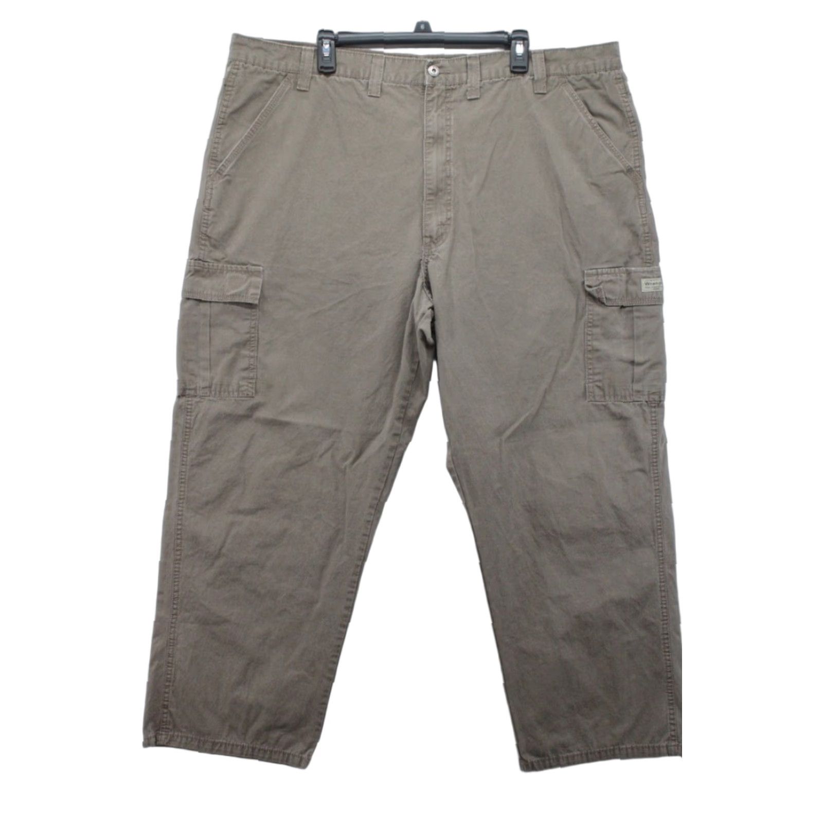 Wrangler VINTAGE Wranglers Baggy Cargo Pants Men's 44 Light Brown Ripstop Cotton Workwear cargo pants Mens 44 Brown 90s Grunge Work Wear Pants Mens Size US 44 / EU 60 - 1 Thumbnail