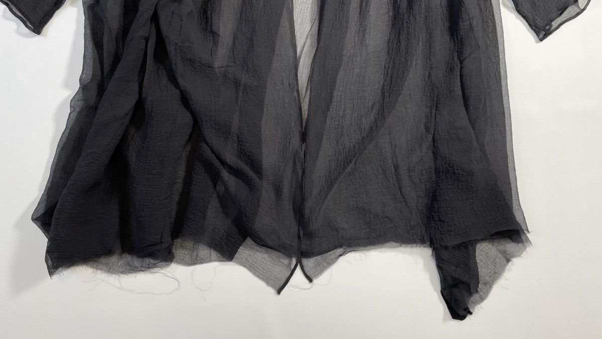 Maison Margiela A/W 04 Black Silk Voile Gown Size M / US 6-8 / IT 42-44 - 9 Thumbnail