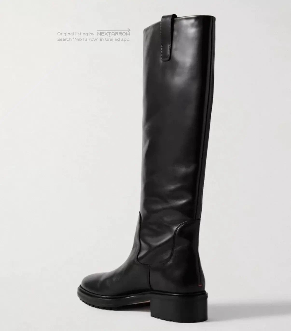 Aeyde Henry Black Calfskin Riding Boots Size 36/37, Women's — image 2 of 5