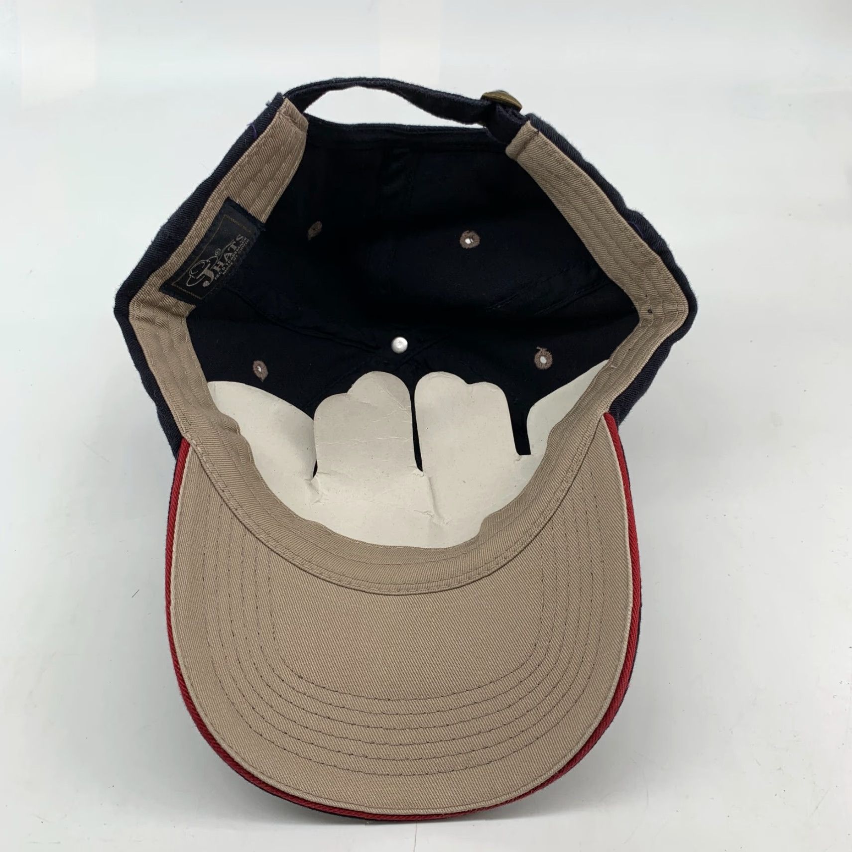 Vintage Jhat's Men's Black Adjustable Baseball Hat Baseball Cap Mens Outdoor Solid Black Adjustable Hook With Care! Size ONE SIZE - 3 Thumbnail