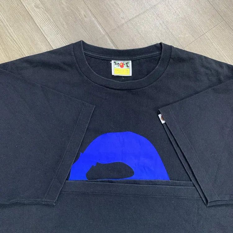 Bape Vintage Bape Blue Flames Tshirt Size US XL / EU 56 / 4 - 3 Thumbnail