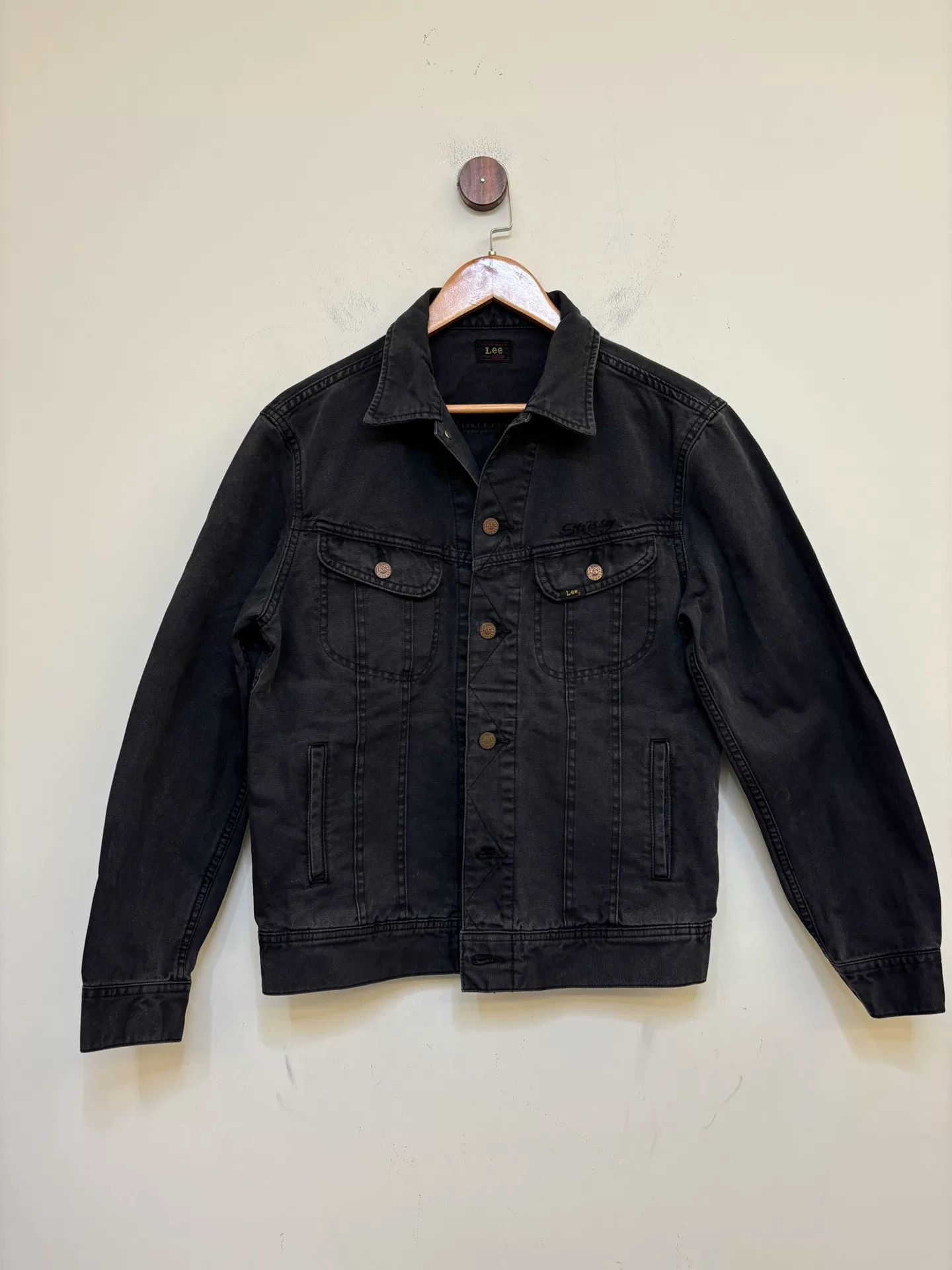 Lee Lee Rider x Stussy Canvas Denim Jacket Size US S / EU 44-46 / 1 - 1 Thumbnail