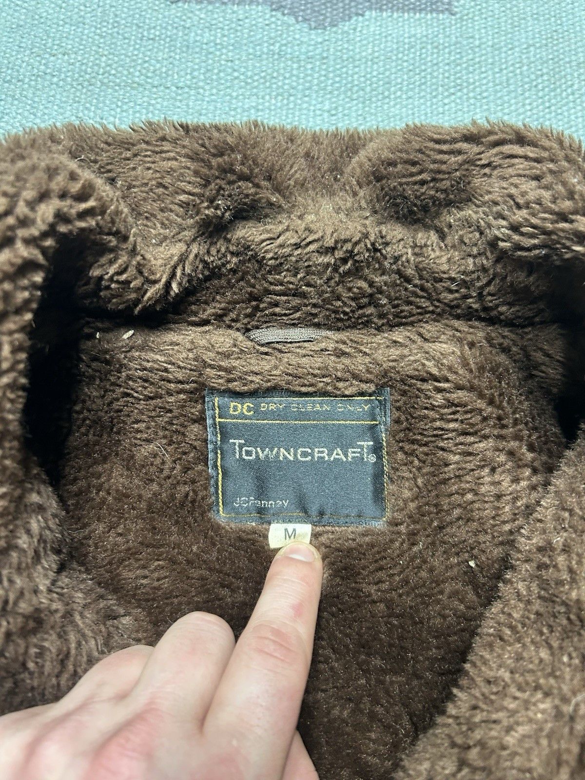 Vintage 1960s Towncraft wool mackinaw jacket faux fur lined medium Size US M / EU 48-50 / 2 - 4 Thumbnail