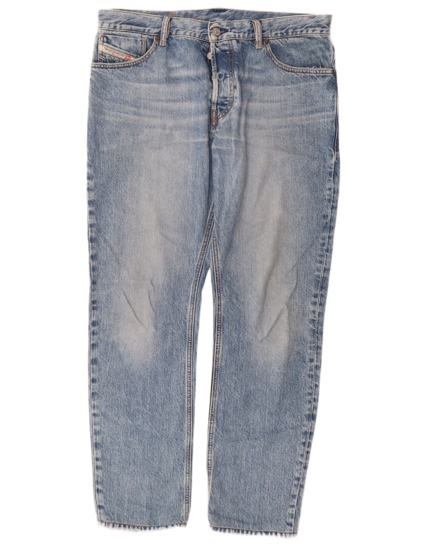 Diesel Mens Slim Jeans W33 L28 Blue Size US 33 - 1 Thumbnail