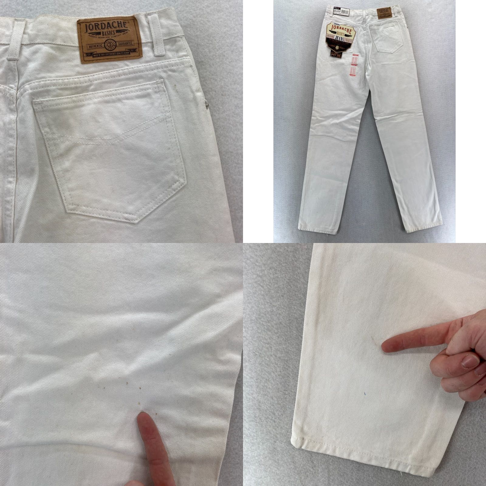 Jordache VINTAGE Jordache Jeans Mens 32x34 Easy Fit Tapered Leg White Denim Western Y2K Size US 32 / EU 48 - 10 Thumbnail