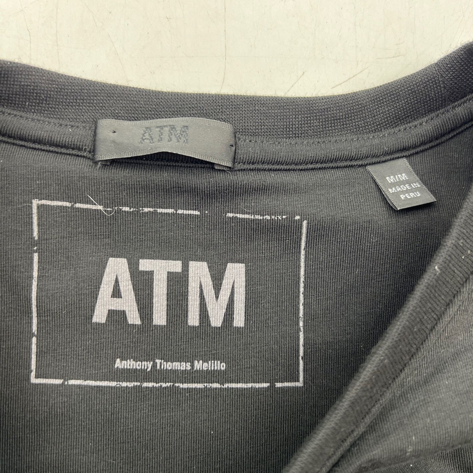 ATM Anthony Thomas Melillo ATM Ruched Pima Cotton Tee Dress Black Stretch Jersey Size M / US 6-8 / IT 42-44 - 4 Thumbnail