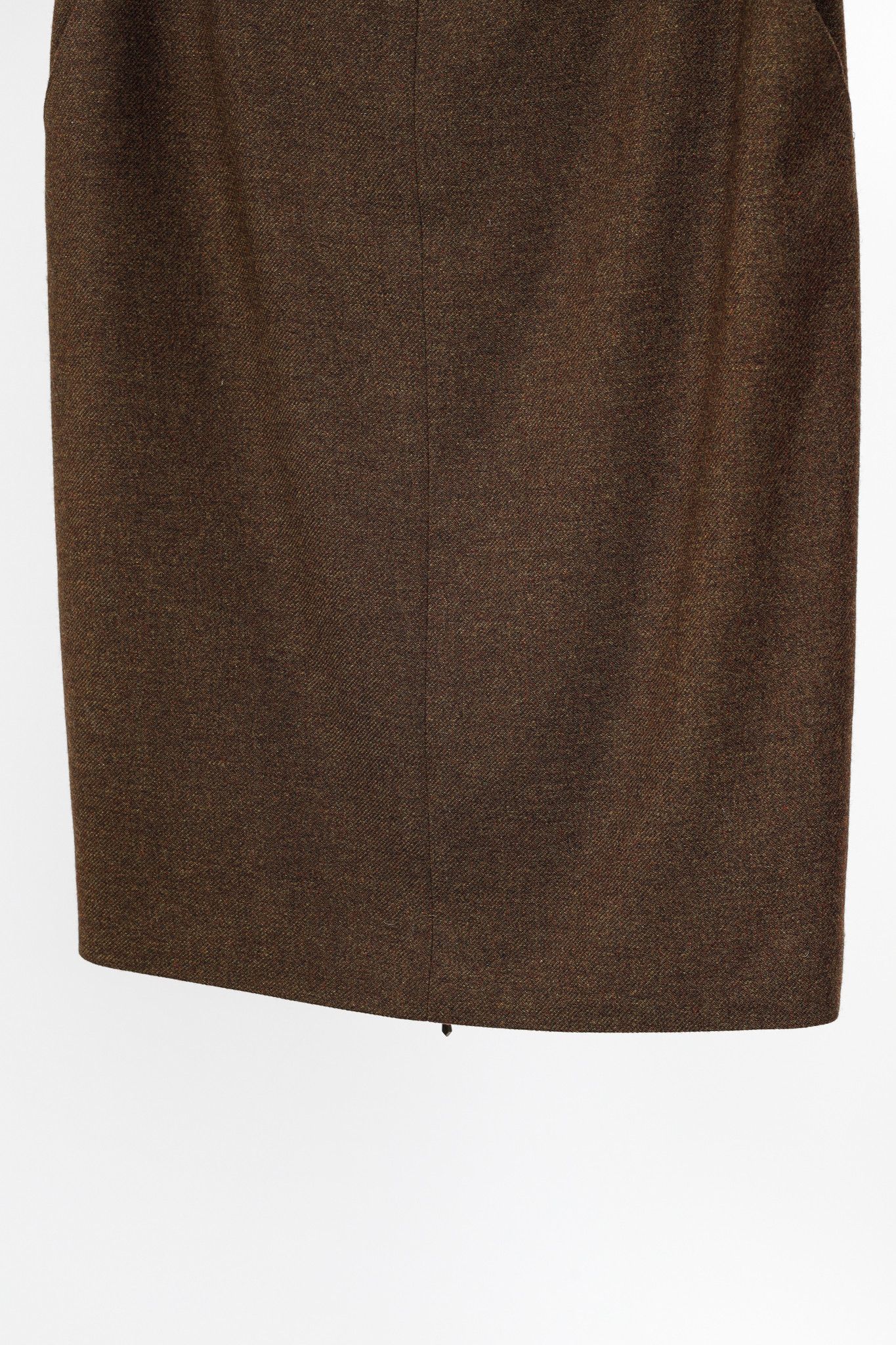 Chanel Chanel 99A Brown Cashmere Pencil Skirt Size 28" / US 6 / IT 42 - 5 Thumbnail