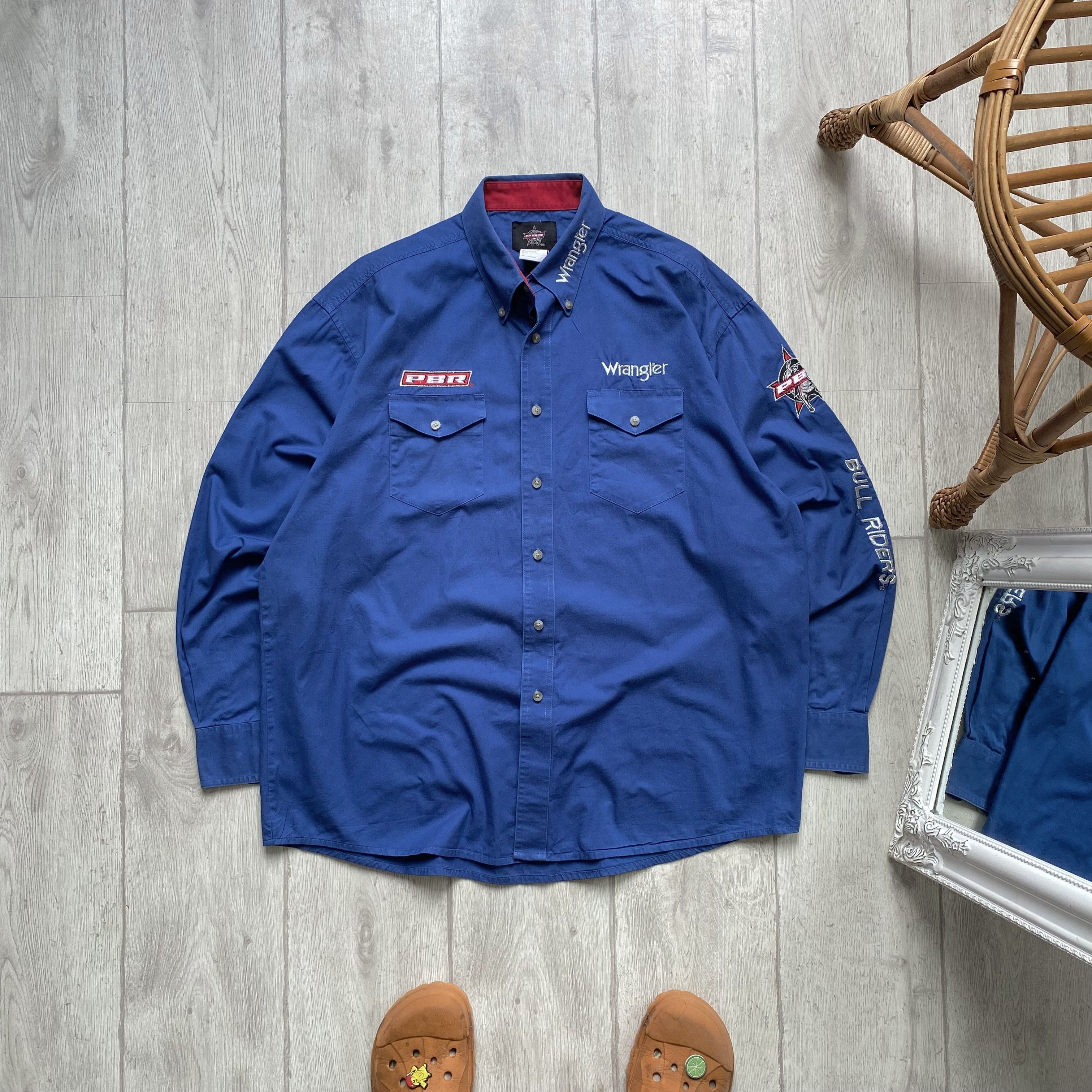 Wrangler 🐂 Vintage 00s Wrangler Bull Rider shirt western PBR Racing Size US XL / EU 56 / 4 - 1 Thumbnail
