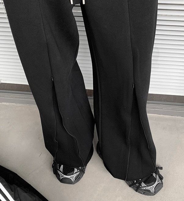 Japanese Brand × Vintage Avant garde front zip skater sweatpants pants Size US 32 / EU 48 - 2 Thumbnail