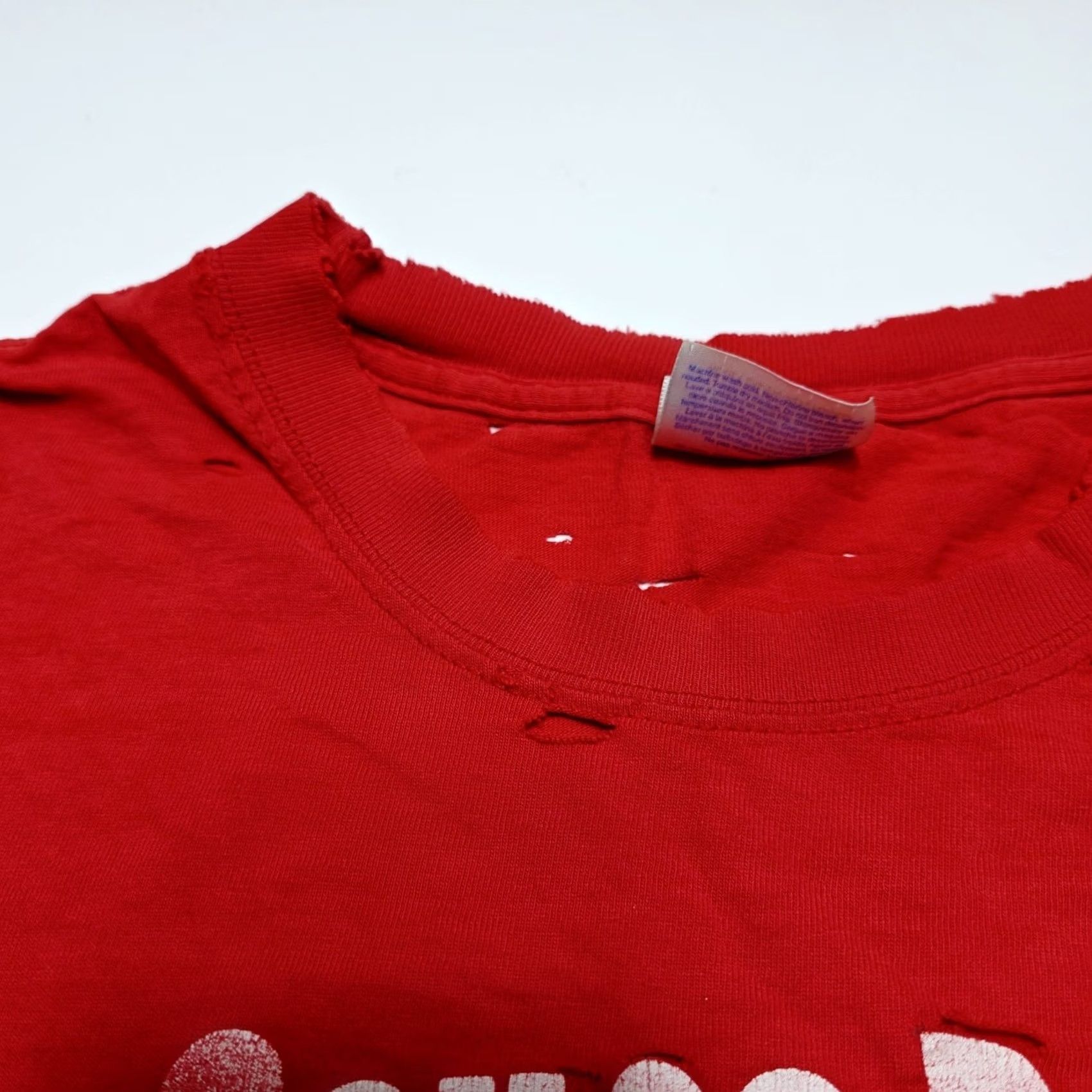 Delta VINTAGE Bill Wharton Sauce Boss Red T-Shirt 2XL Short Sleeve Graphic Print Men 2003 Broken Heart Tour Size US XXL / EU 58 / 5 - 6 Thumbnail