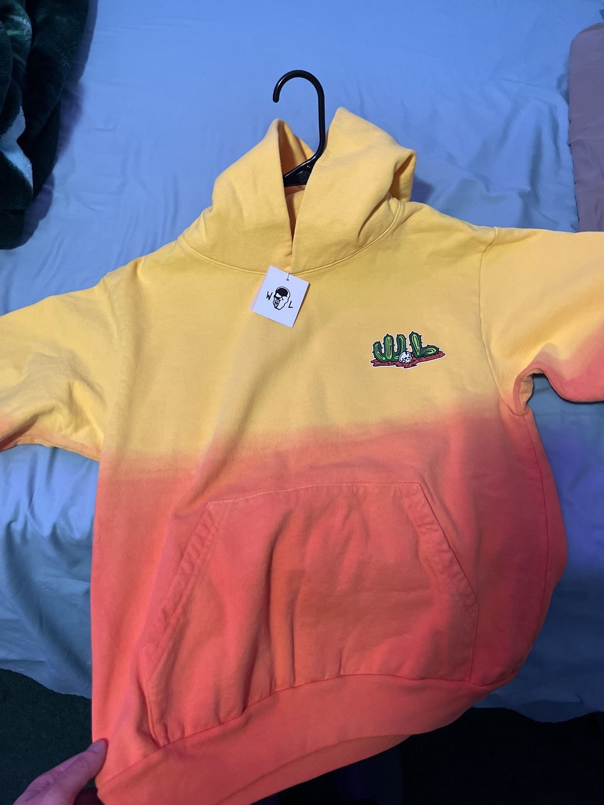 image of Warren Lotas Jackpot Fever Ombre Hoodie in Orange, Men's (Size Small)