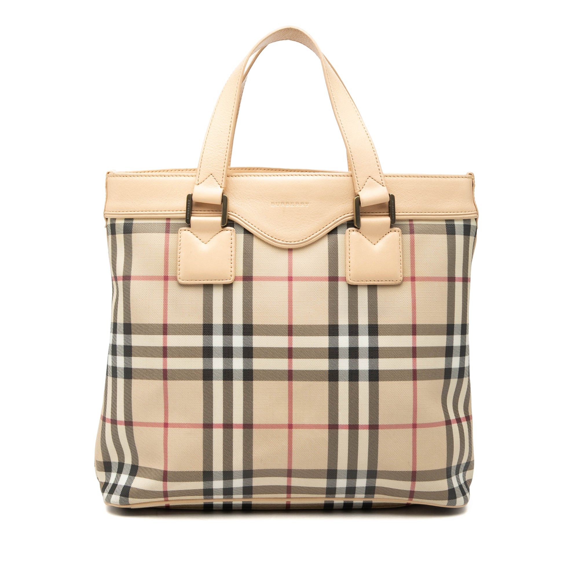 Burberry House Check Canvas Handbag Size ONE SIZE - 1 Thumbnail