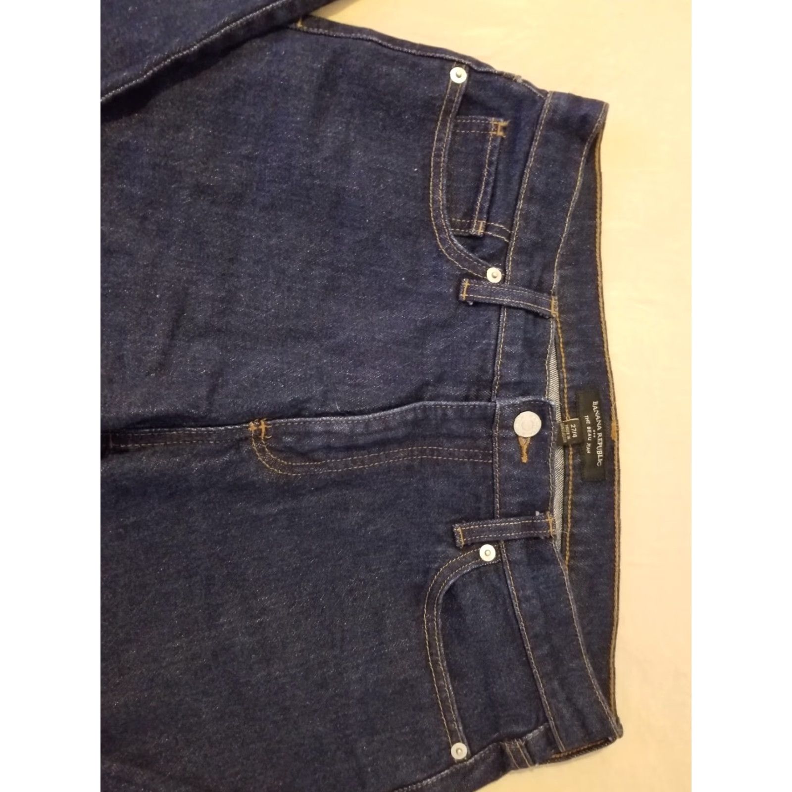Banana Republic Womens Banana Republic Jeans Beau 27 4 Denim Pants Stretch Blue Straight Jeans Womens 27 Banana Republic Beau 27 90s? Size 27" / US 4 / IT 40 - 3 Thumbnail