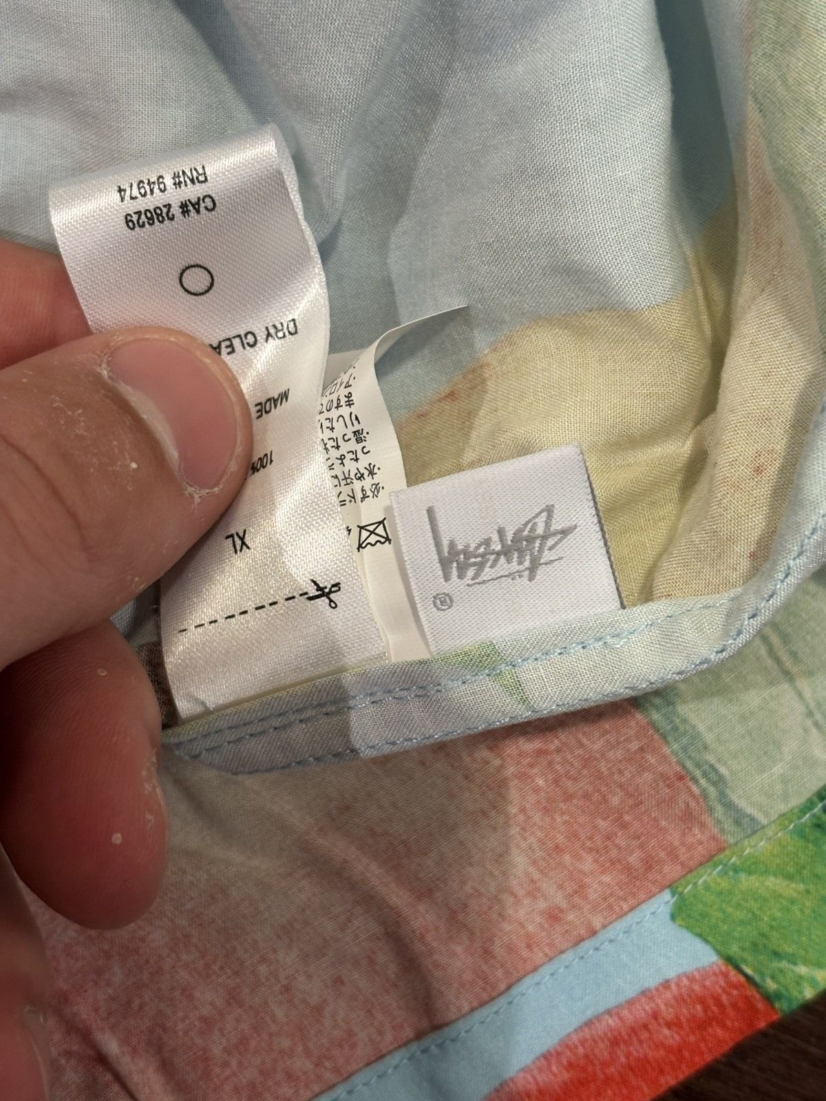 Stussy Stüssy Peach Pattern Button Up Size US XL / EU 56 / 4 - 7 Thumbnail