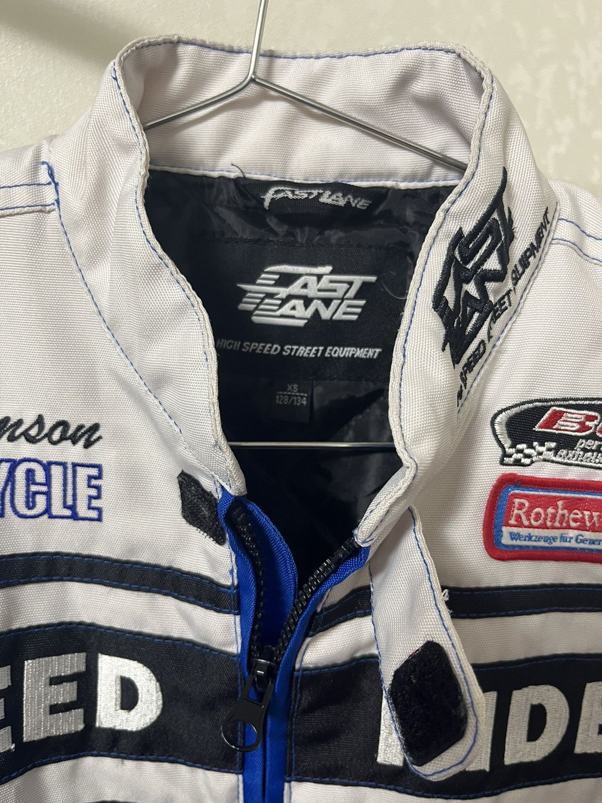 Vintage Fast Lane Speed Freak Vintage Racing Kids Jacket F1 NASCAR Size US XXS / EU 40 - 6 Thumbnail